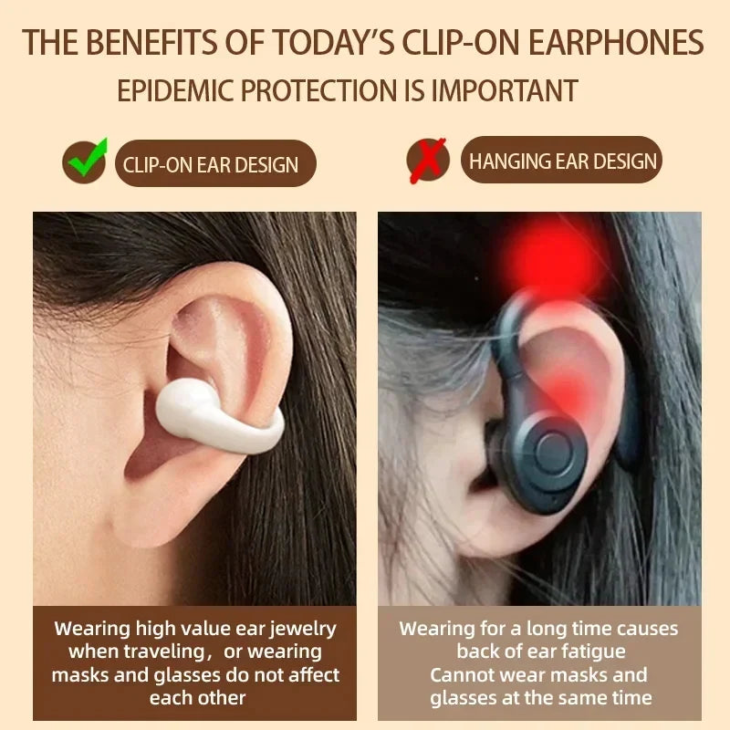 Wireless Bone Conduction Earcuffs