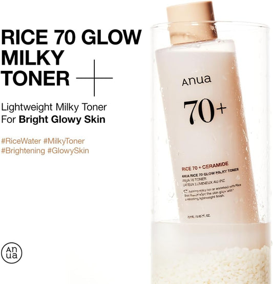ANUA Rice 70 Toner – For Glass Skin & Glow (250ml)