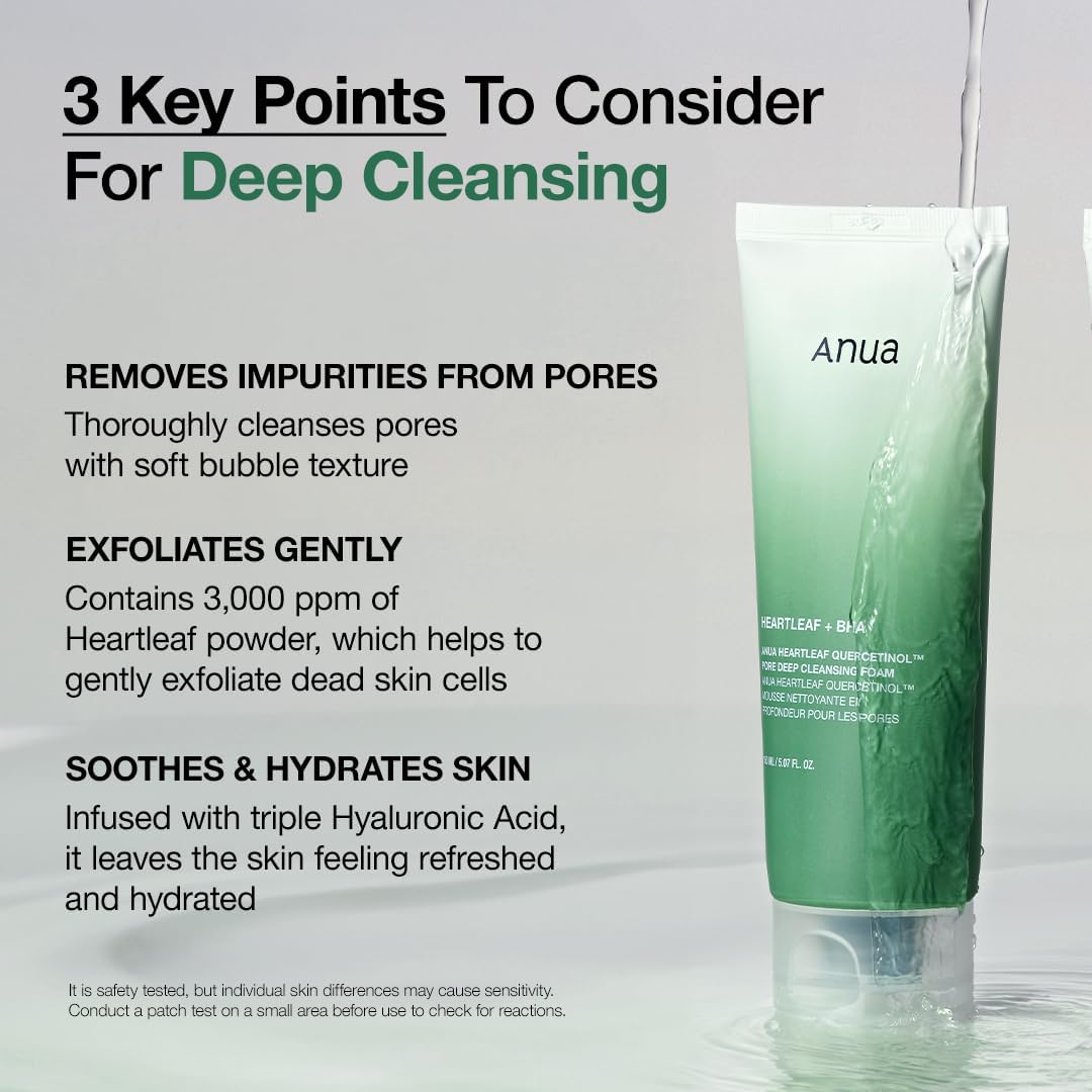 ANUA Heartleaf Cleanser – Pore Care & Hydrating Foam | 150ml