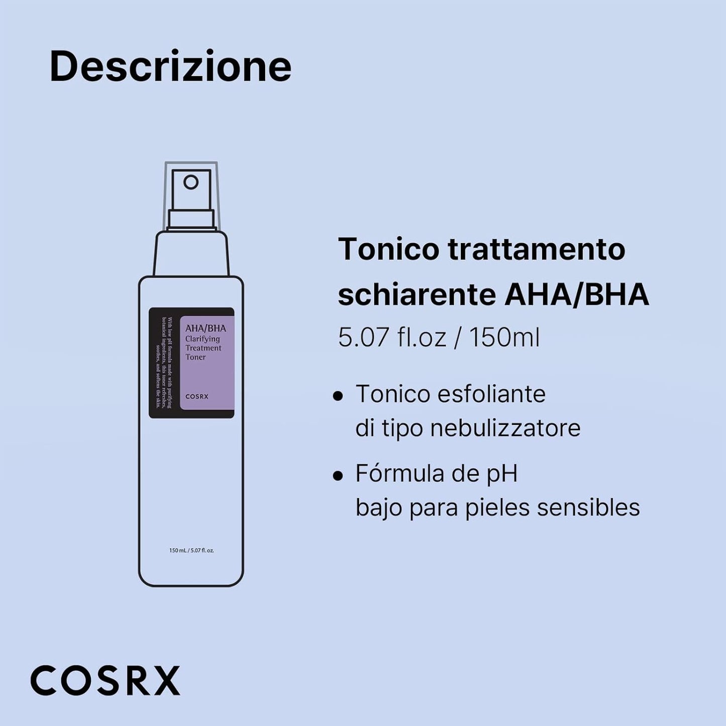 Cosrx Aha/Bha Clarifying Treatment Toner 150 Ml