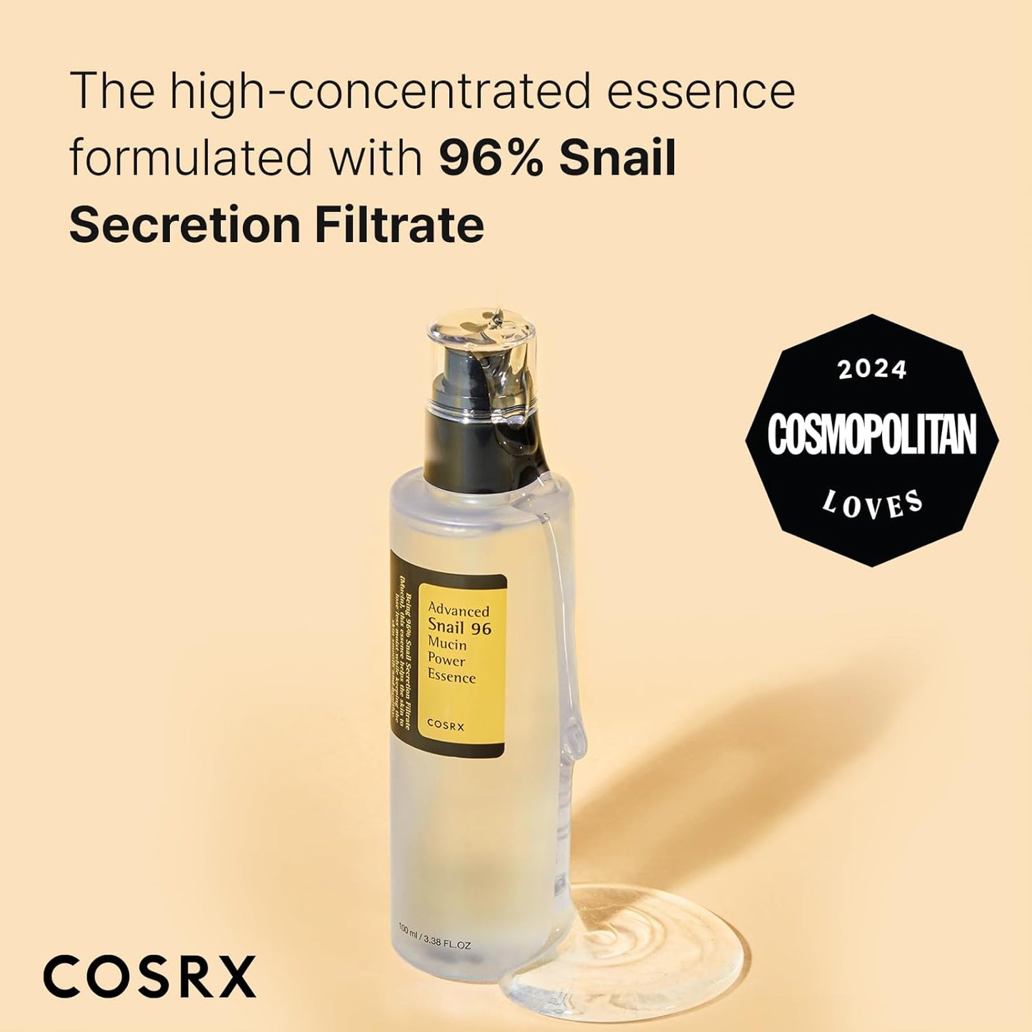 Snail Mucin Essence 96 – 100ml | For Hydrated & Radiant Skin