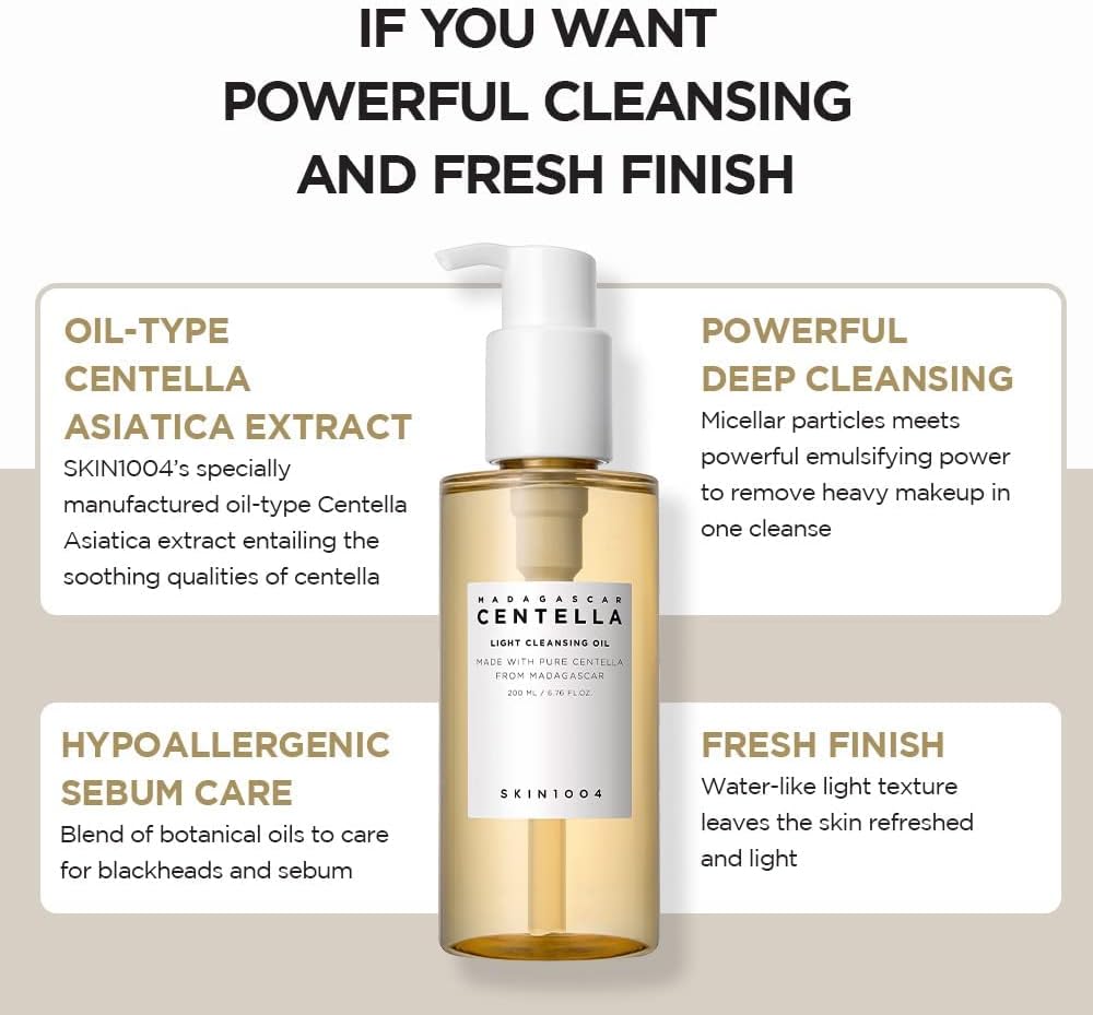 SKIN1004 Madagascar Centella Light Cleansing Oil (200 ml)