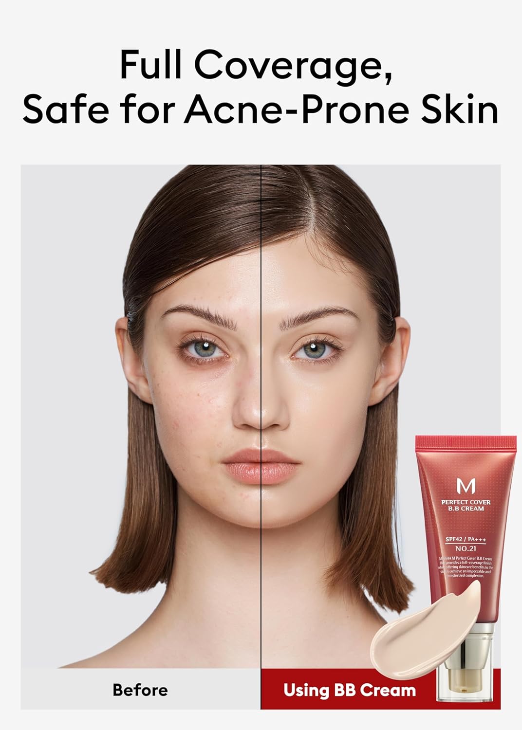 MISSHA BB Cream No.21 – Light Beige SPF 42 -1.69 Fl Oz