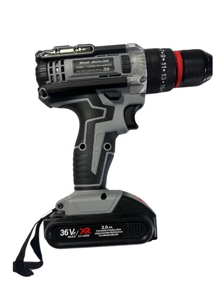 BOSS 36V Electric Drill – 10mm, 40N·m Torque, Dual Batteries