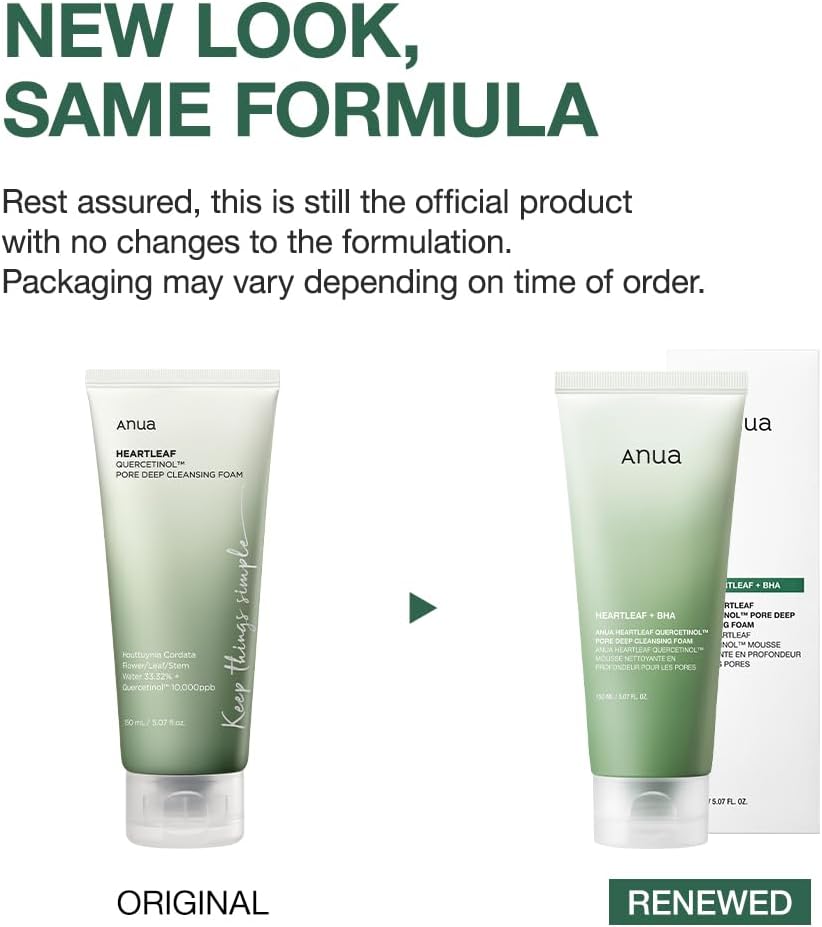 ANUA Heartleaf Cleanser – Pore Care & Hydrating Foam | 150ml