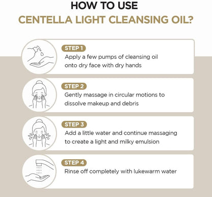 SKIN1004 Centella Light Cleansing Oil – 200ml (6.76 fl.oz)