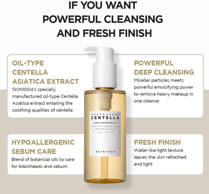 SKIN1004 Centella Light Cleansing Oil – 200ml (6.76 fl.oz)