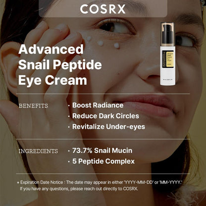 Cosrx Advanced Snail Peptide Eye Cream 25 Ml
