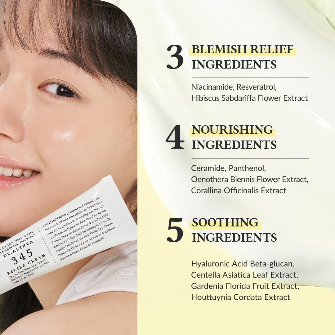 Dr. Althea Relief Cream – Daily Blemish & Moisture Care 1.69 fl oz