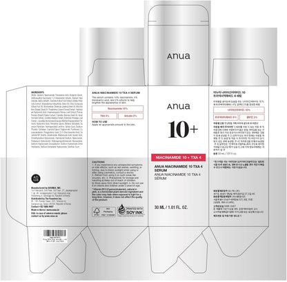 ANUA Niacinamide 10 + TXA 4 Serum (30ml)