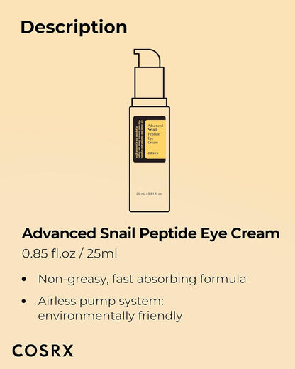 Cosrx Advanced Snail Peptide Eye Cream 25 Ml