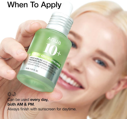 ANUA Redness Soothing Serum – Azelaic Acid & Niacinamide (30ml)