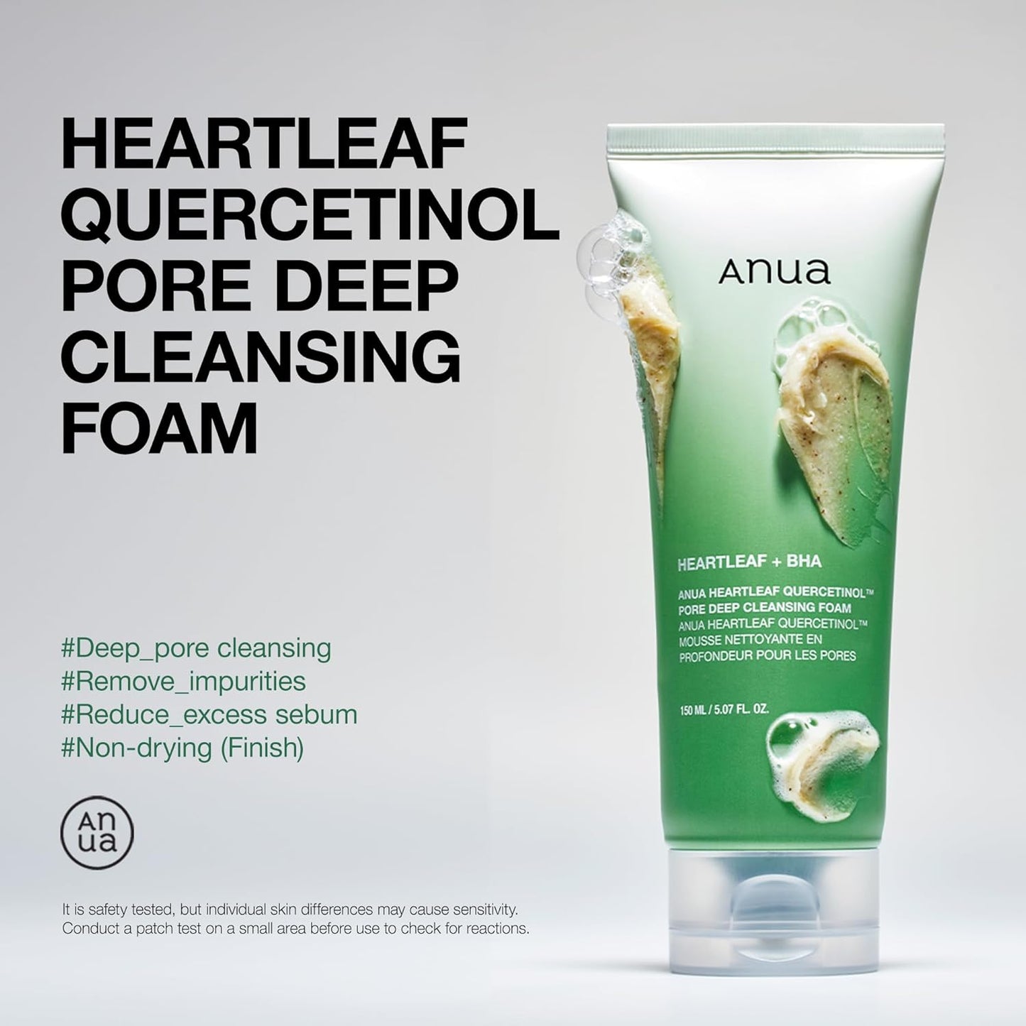 ANUA Heartleaf Cleanser – Pore Care & Hydrating Foam | 150ml