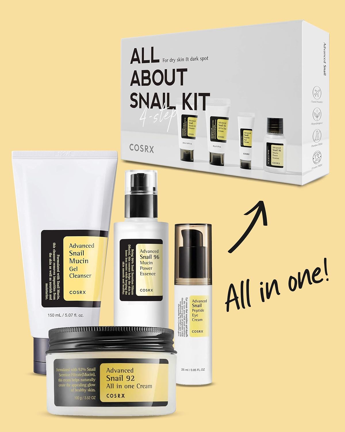 Advanced Snail 92 All In One Cream 100grams
