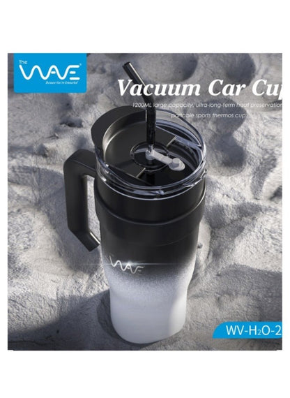 WAVE 1200ML Vacuum Car Cup – Thermos with Handle & Straw